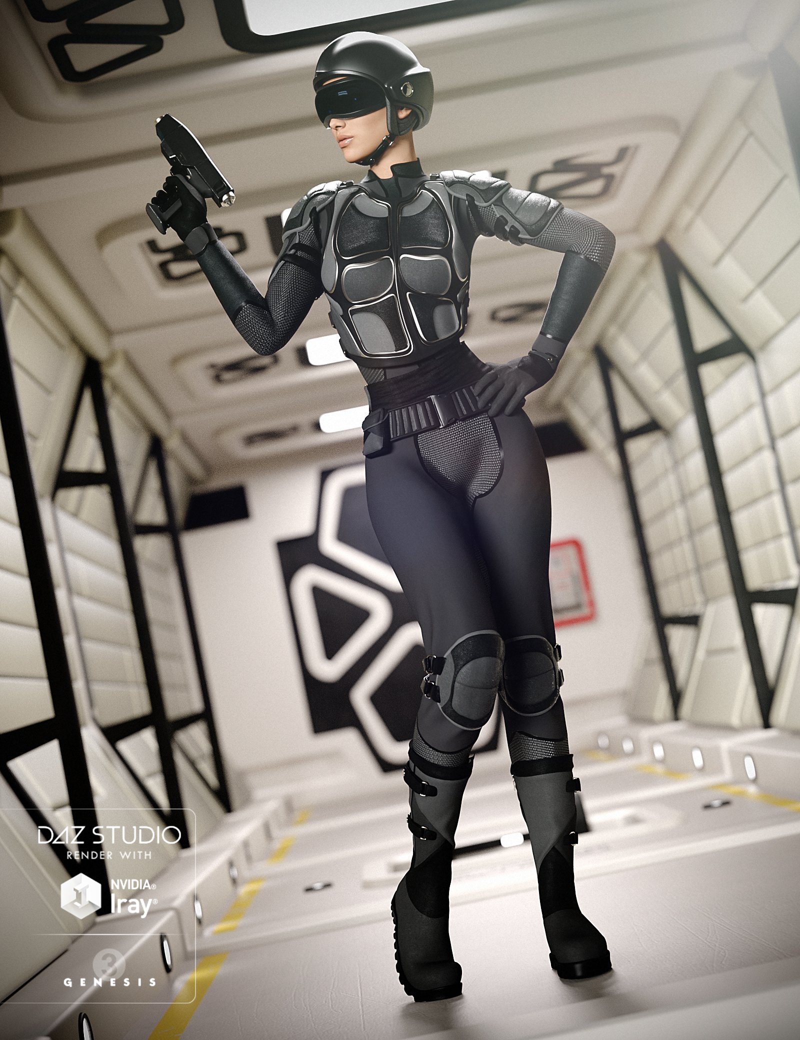 Interstellar Patrol for Genesis 3 Female(s) by: SloshWerks, 3D Models by Daz 3D
