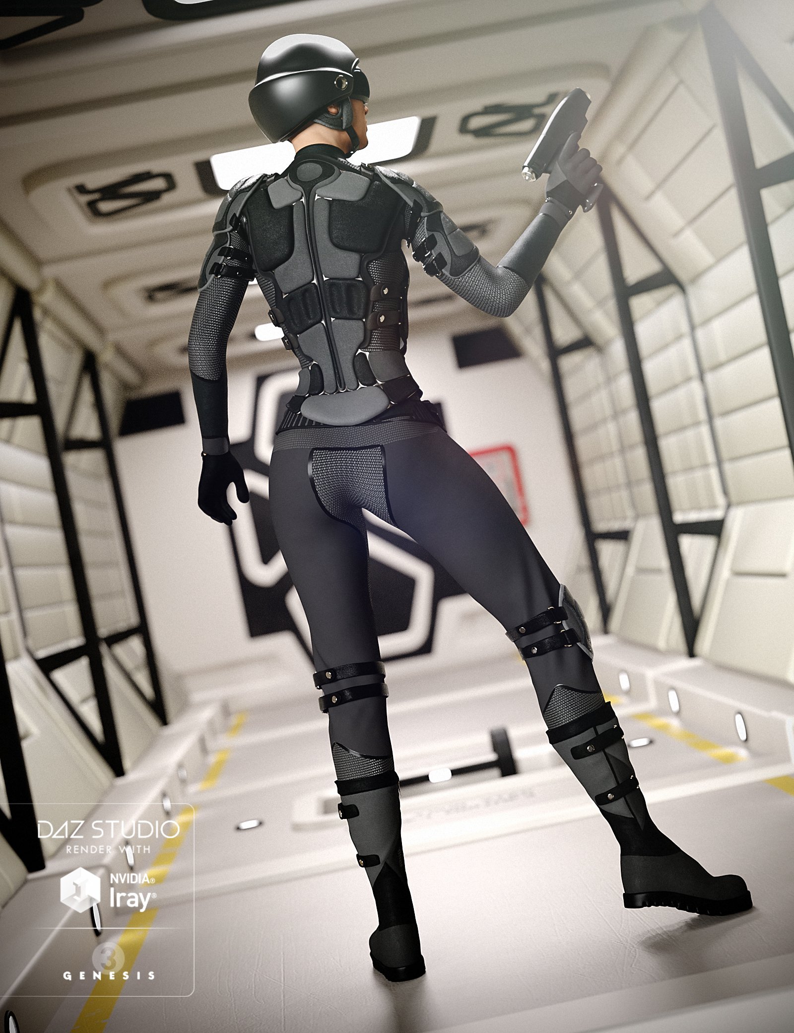 Interstellar Patrol for Genesis 3 Female(s) by: SloshWerks, 3D Models by Daz 3D