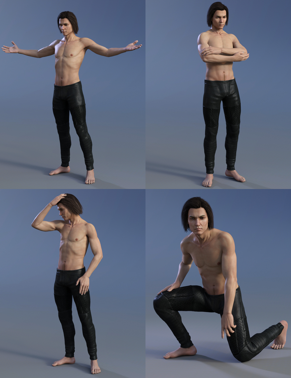 DA Lucian 7 Shadow Pose Set by: Design Anvil, 3D Models by Daz 3D
