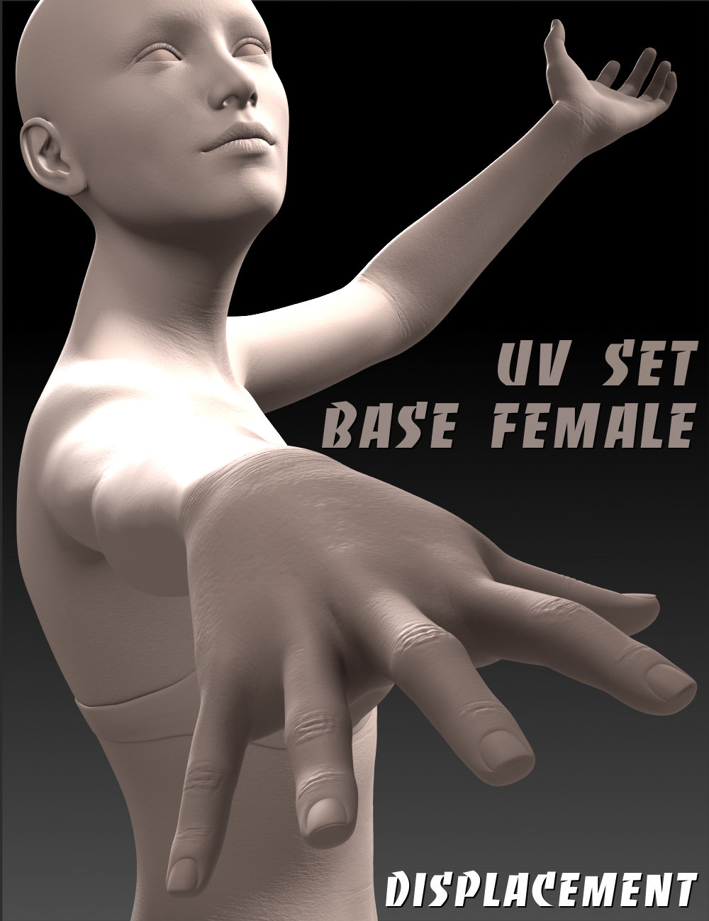 Ultra Detailed Displacement Maps for Genesis 3 Base Female by: AlFan, 3D Models by Daz 3D