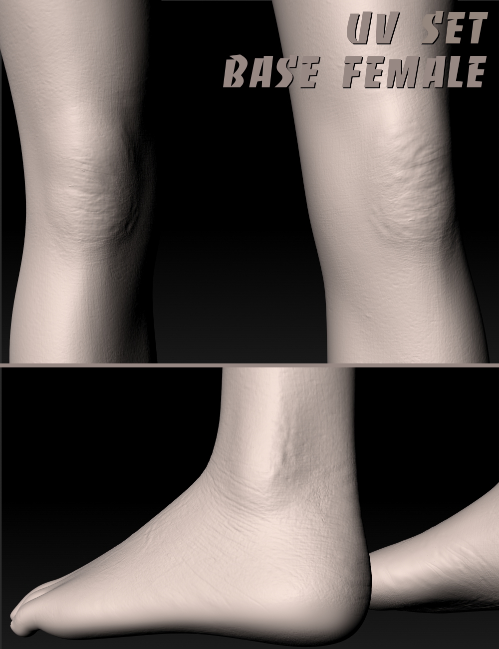 Ultra Detailed Displacement Maps for Genesis 3 Base Female by: AlFan, 3D Models by Daz 3D