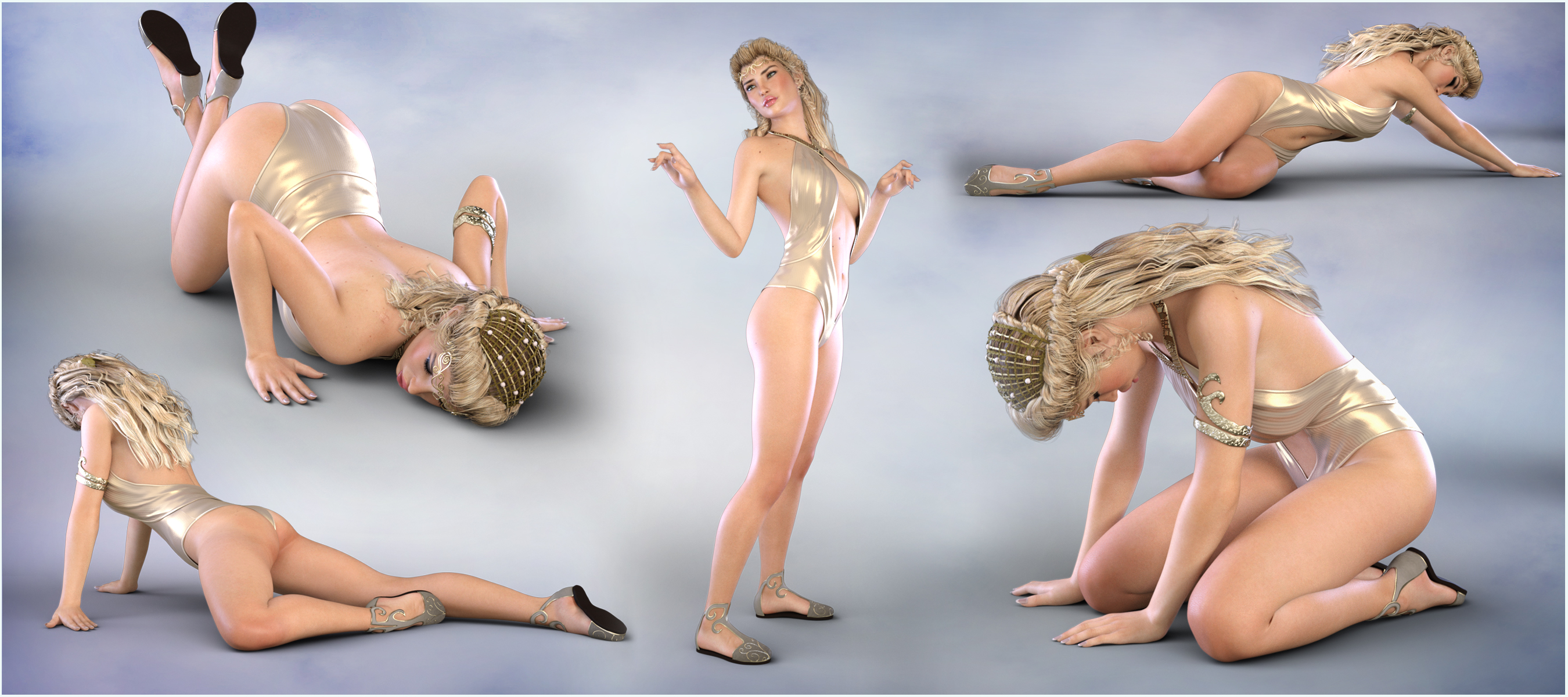 Z Fallen Angel - Poses for the Genesis 3 Female(s) by: Zeddicuss, 3D Models by Daz 3D