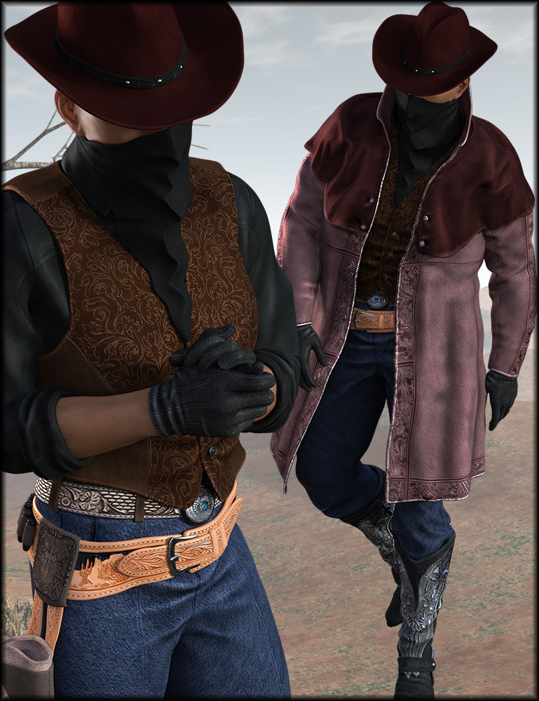 Western Outlaw Textures by: Shox-Design, 3D Models by Daz 3D