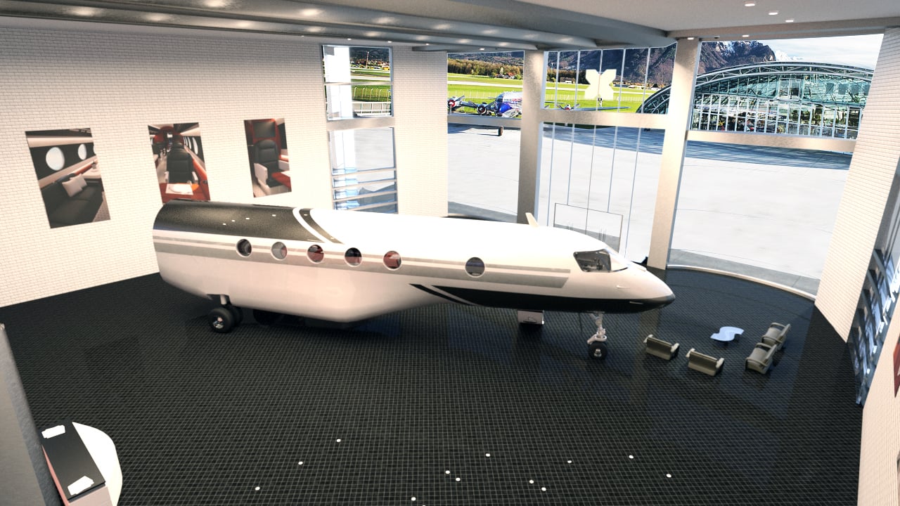 Private Jet Designer by: PerspectX, 3D Models by Daz 3D
