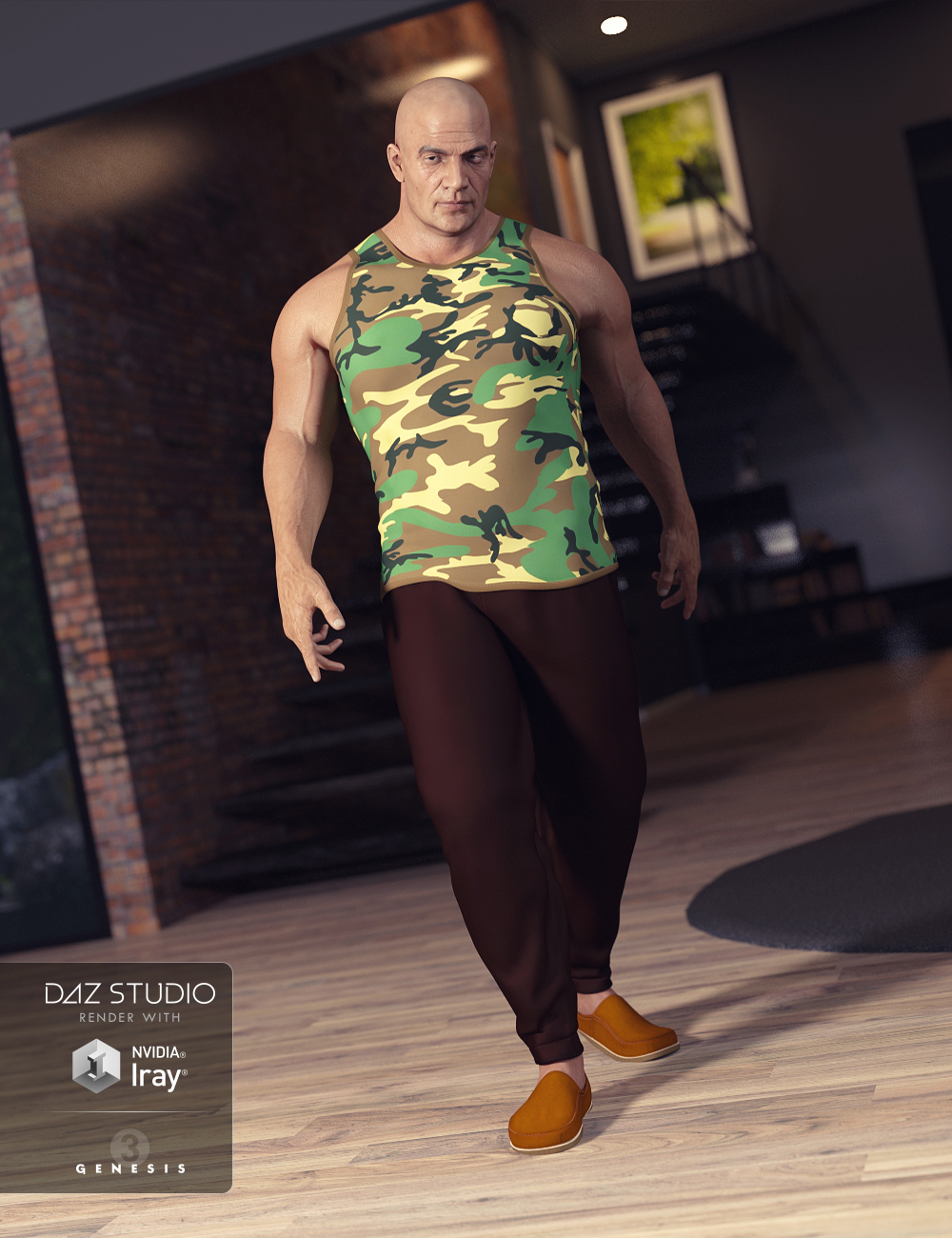 Relaxed Night Outfit for Genesis 3 Male(s) by: NikisatezShanasSoulmate, 3D Models by Daz 3D