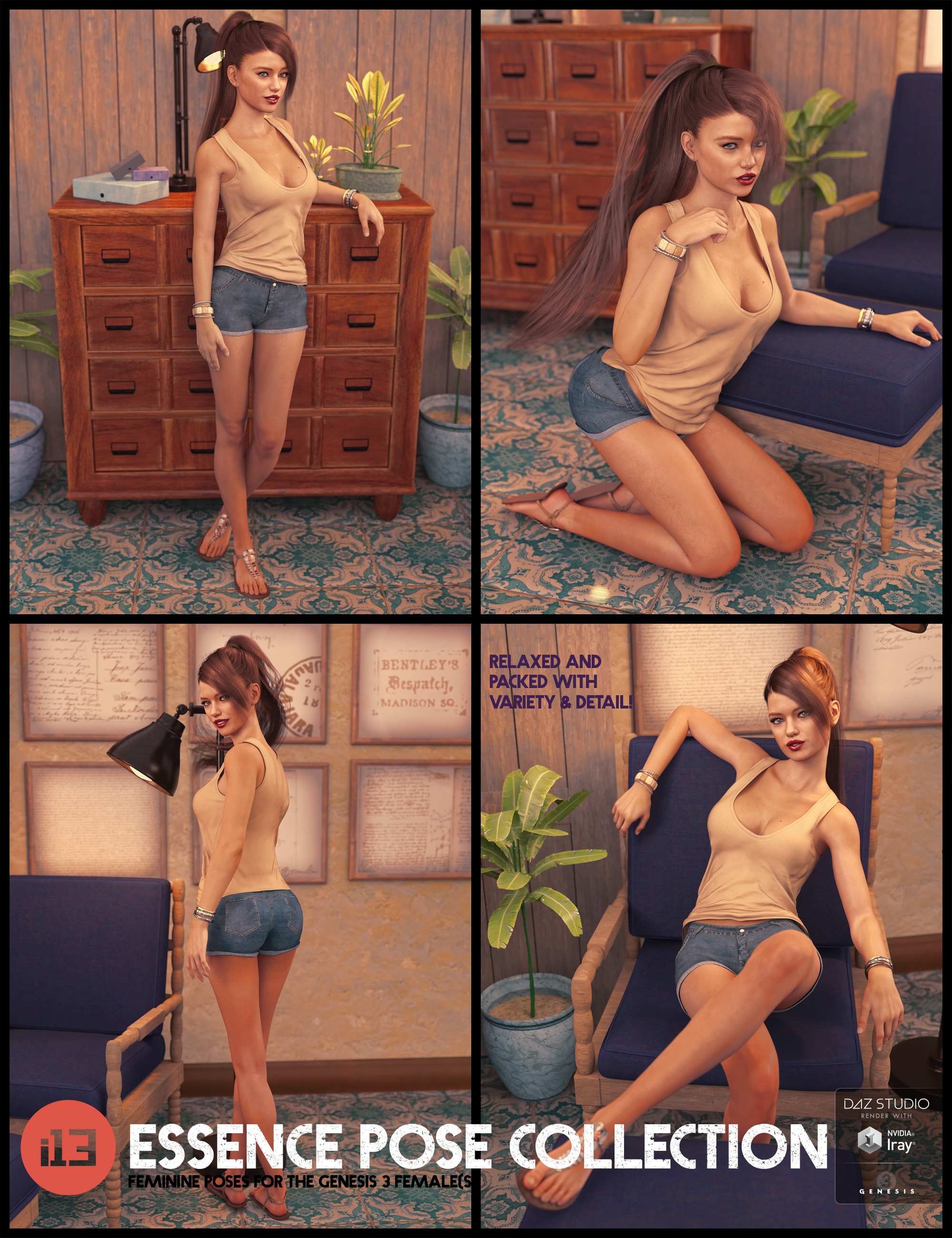 i13 Essence Pose Collection by: ironman13, 3D Models by Daz 3D