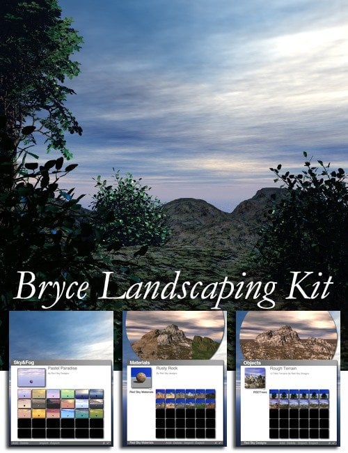Bryce Landscaping Kit by: Freja, 3D Models by Daz 3D
