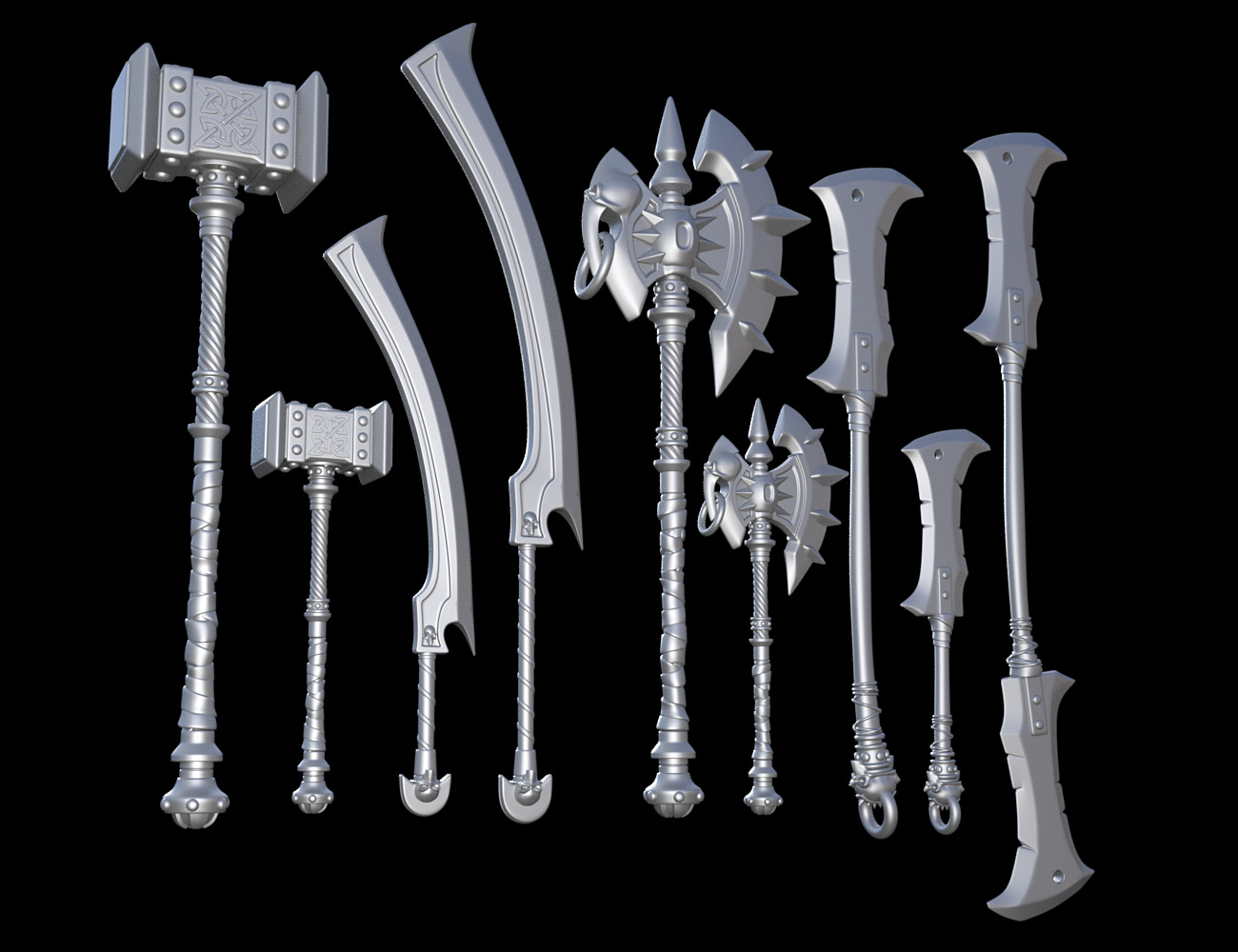 Brutal Weapons and Poses by: Strangefate, 3D Models by Daz 3D