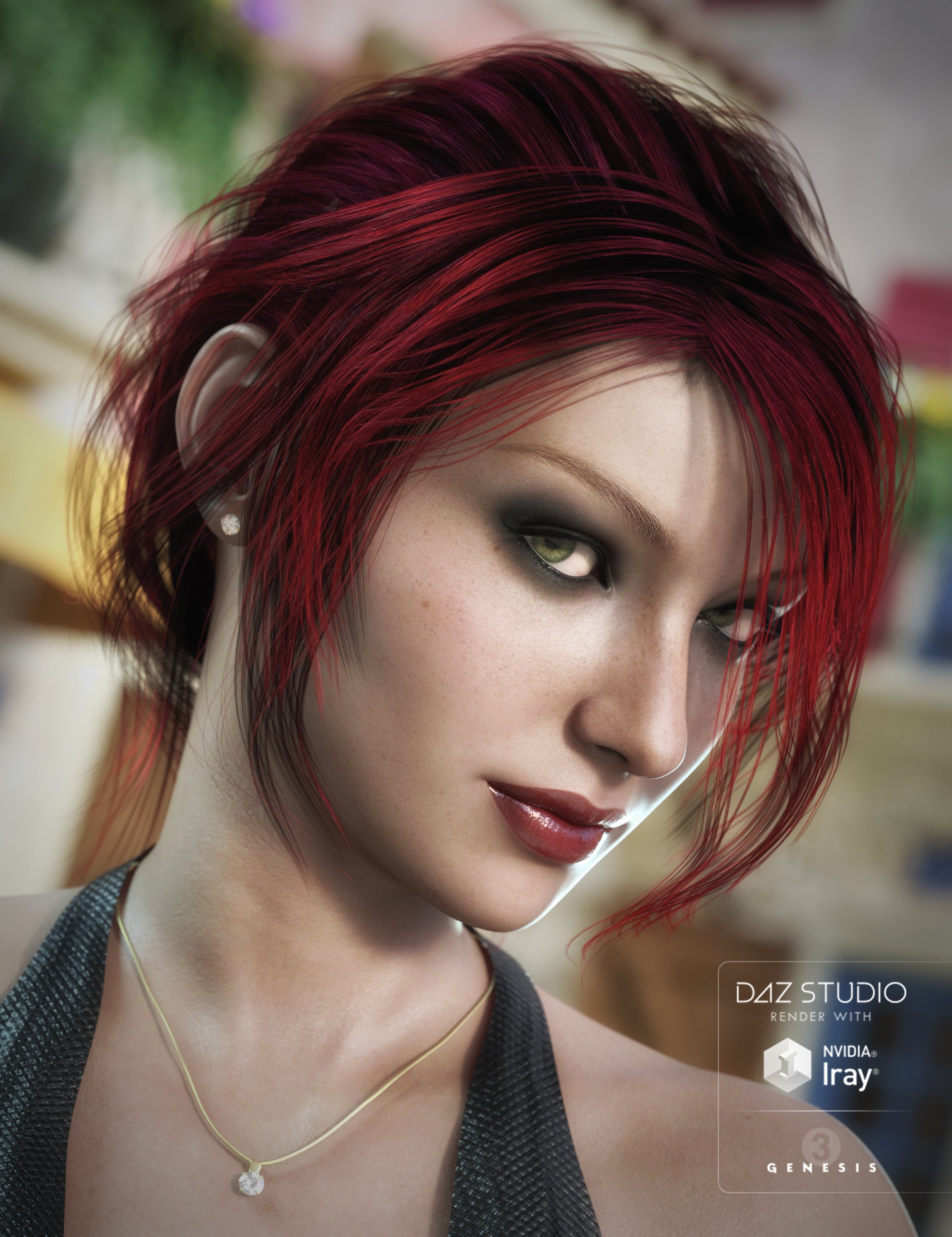 Colors for French Twist Hair by: goldtassel, 3D Models by Daz 3D