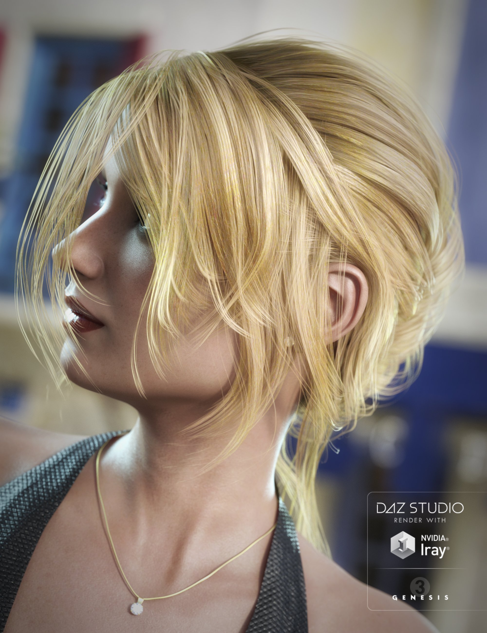 Colors for French Twist Hair by: goldtassel, 3D Models by Daz 3D
