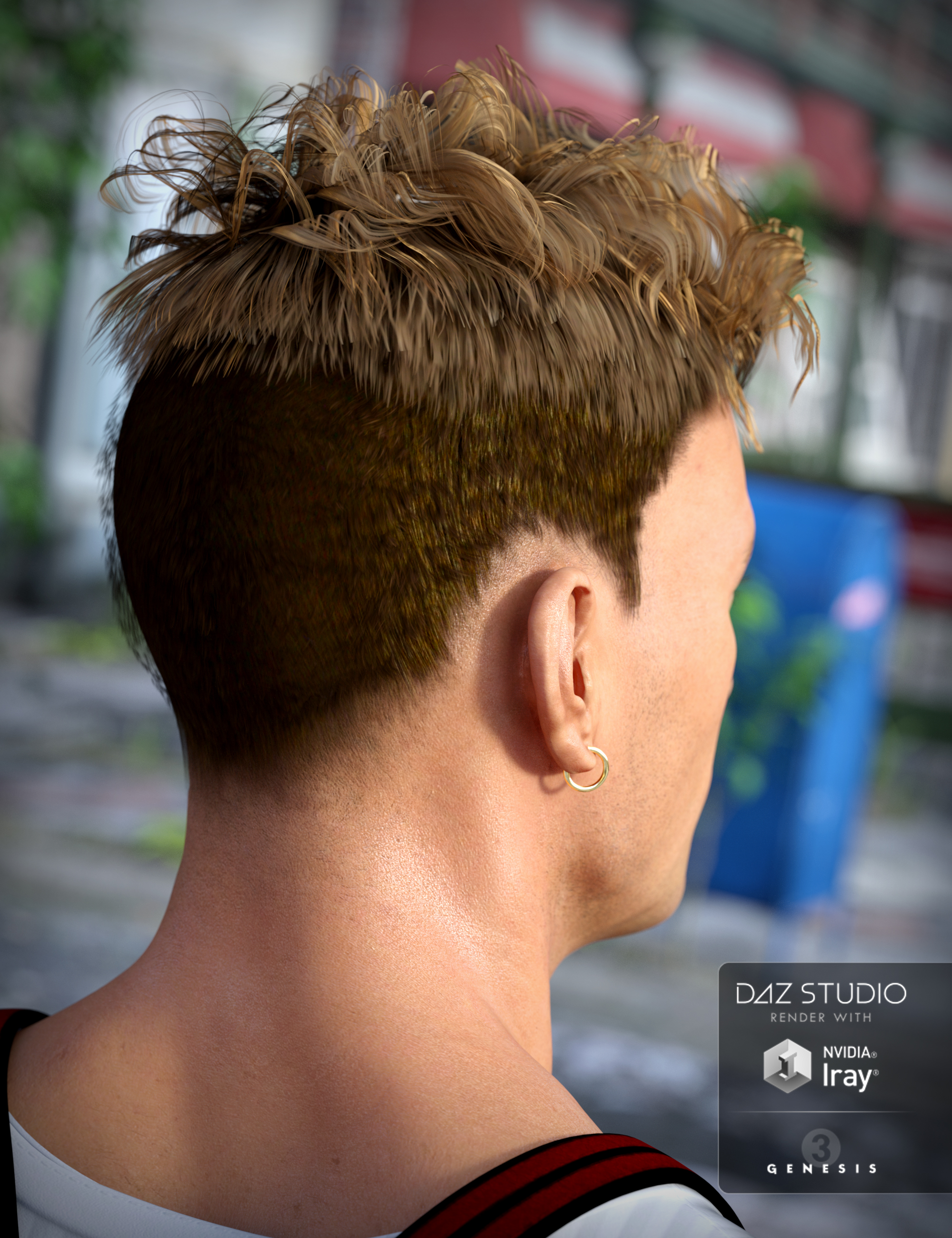Heart Throb Hair for Genesis 3 Males Heart Throb Hair for Genesis 3 Males by: goldtassel, 3D Models by Daz 3D