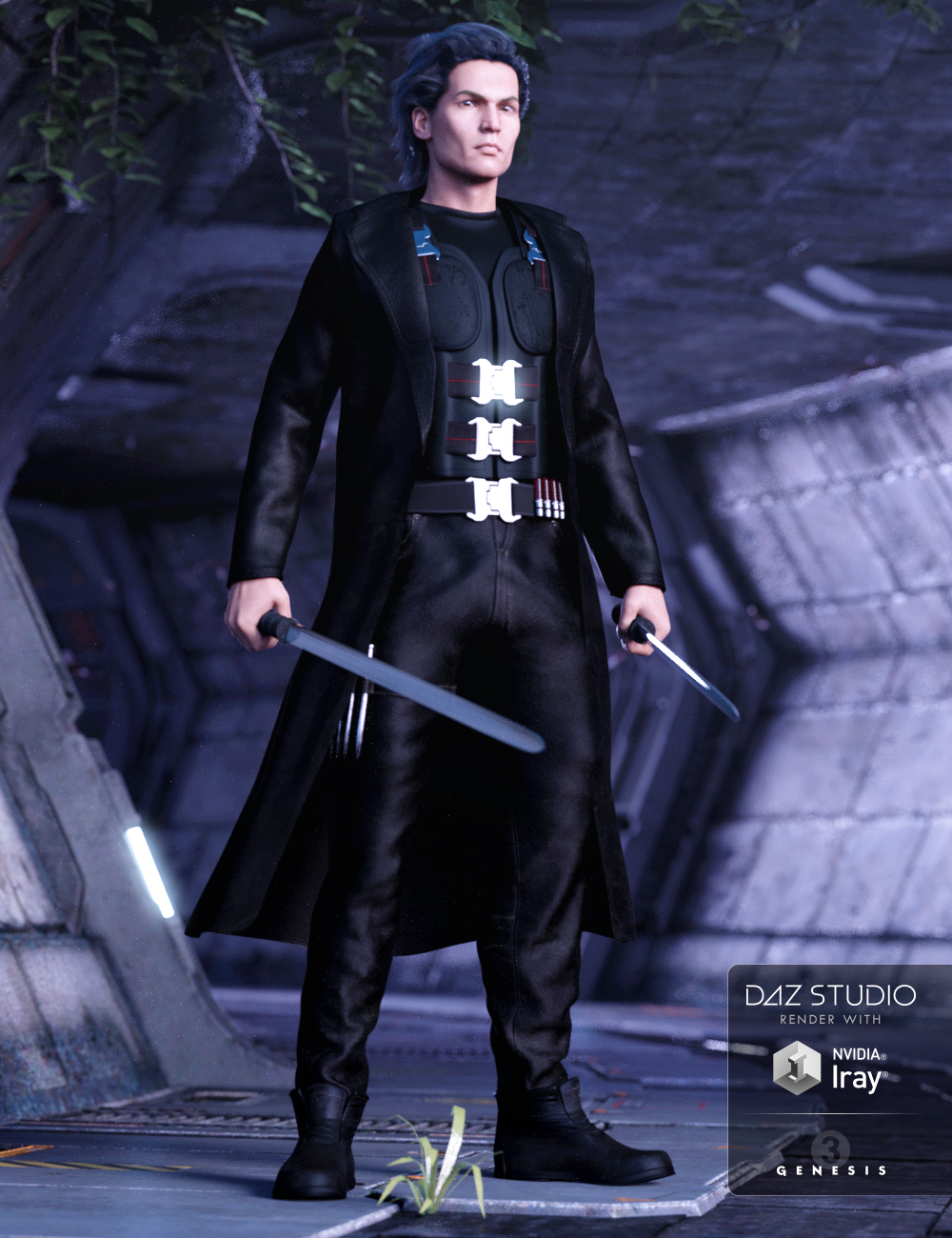 Vampire Executioner Outfit for Genesis 3 Male(s)