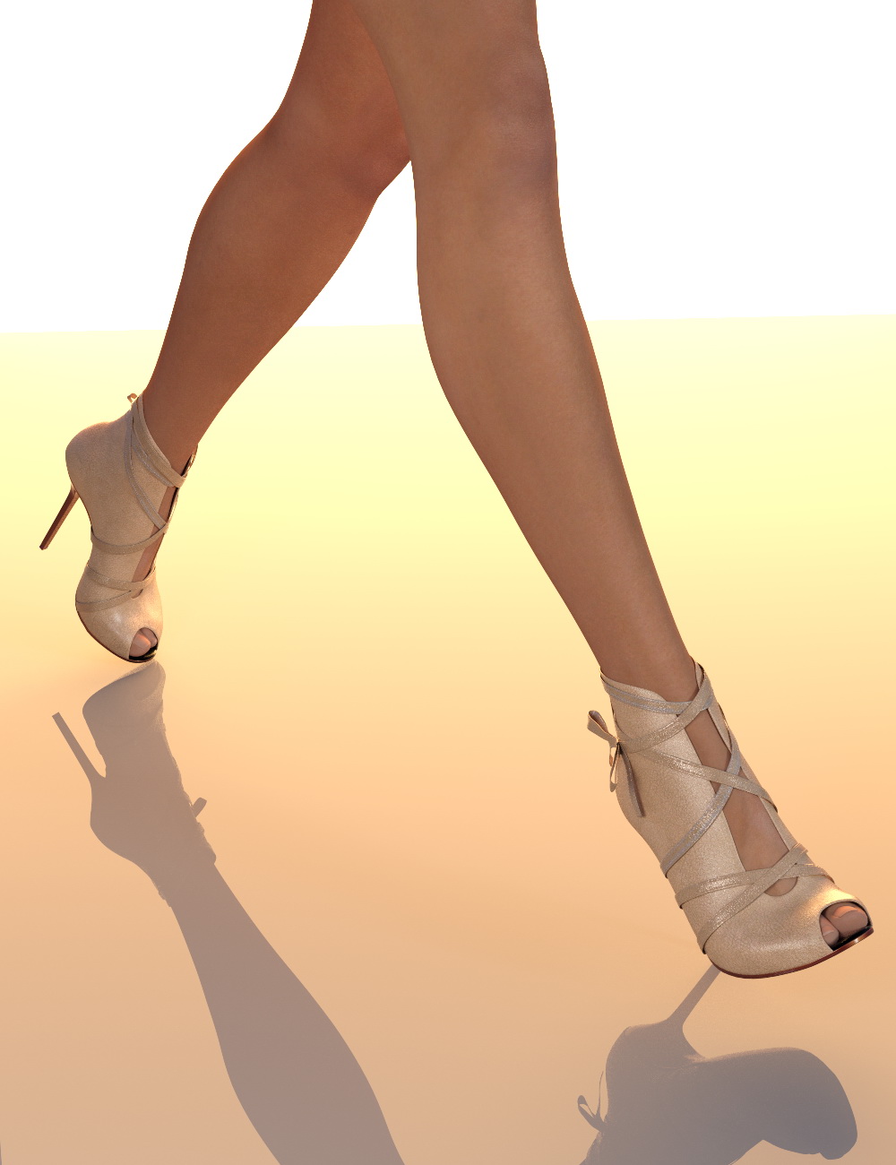 Peep Toe High Heel for Genesis 3 Female(s) by: chungdan, 3D Models by Daz 3D
