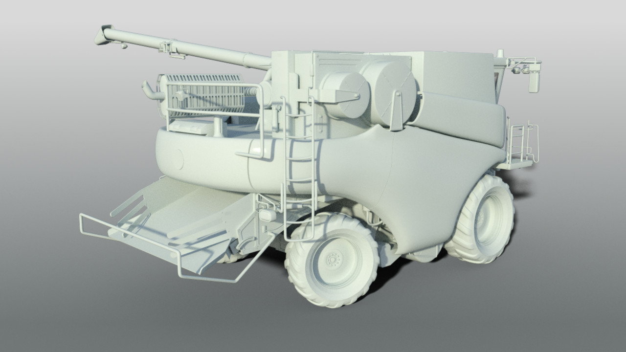 Combine Harvester by: Mely3D, 3D Models by Daz 3D