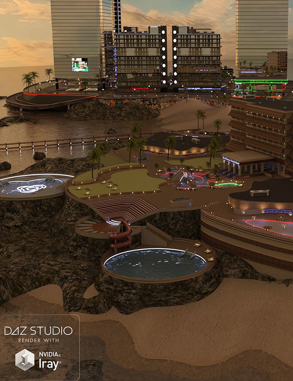 Airport Island - Mariana Trench Resort by: PW Productions, 3D Models by Daz 3D