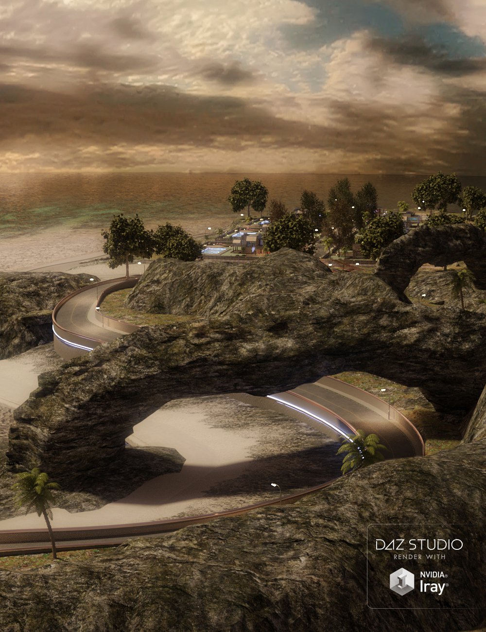 Airport Island - Villa Park by: PW Productions, 3D Models by Daz 3D