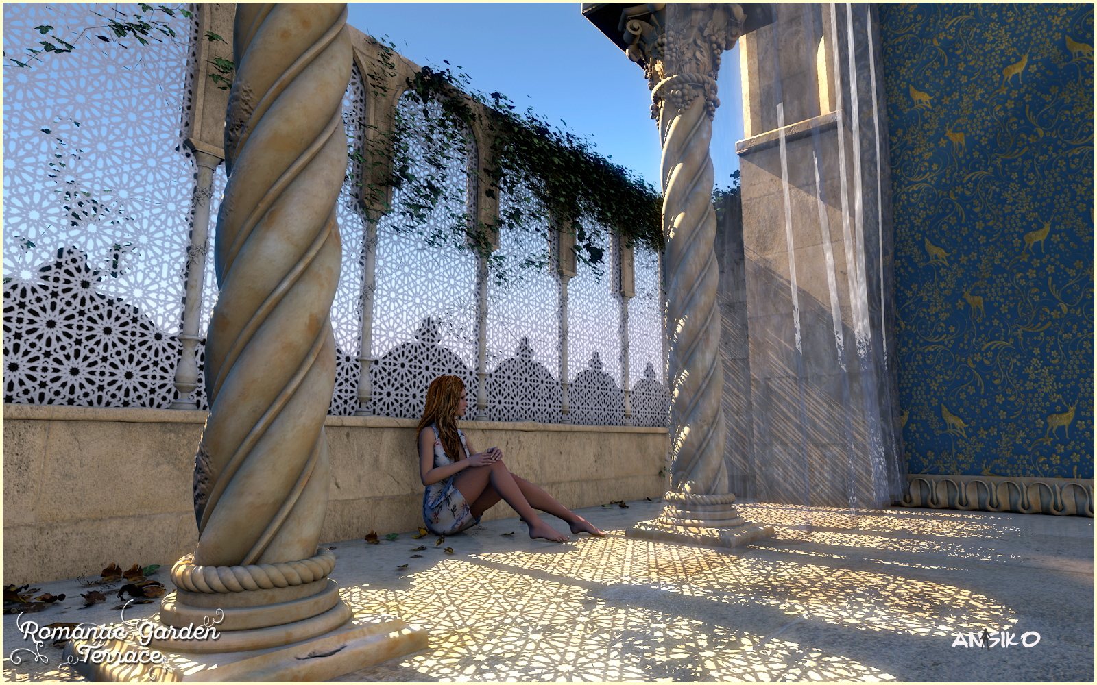 Romantic Garden Terrace Romantic Garden Terrace by: Ansiko, 3D Models by Daz 3D