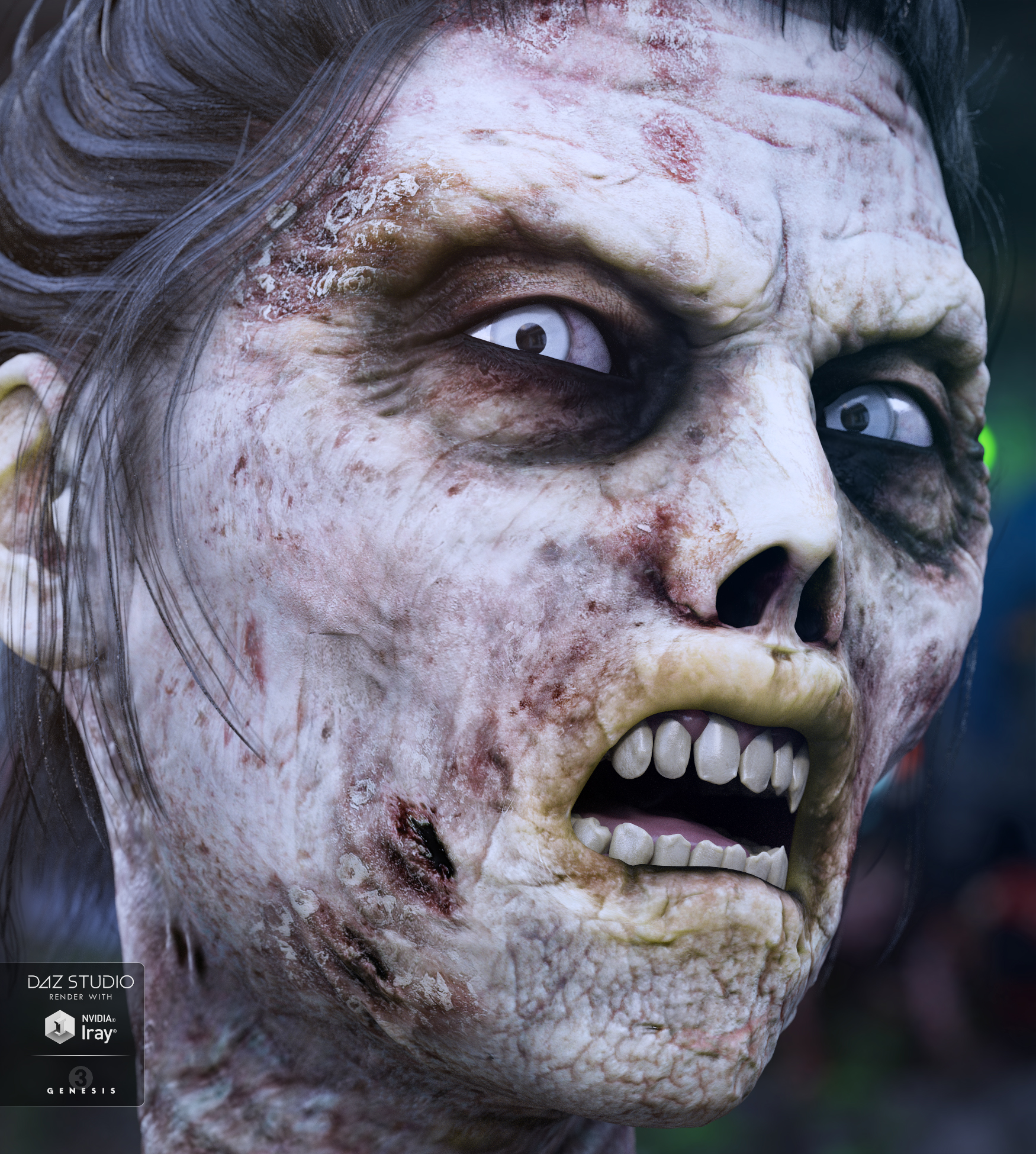Lucille Zombie for Genesis 3 Female(s) by: , 3D Models by Daz 3D