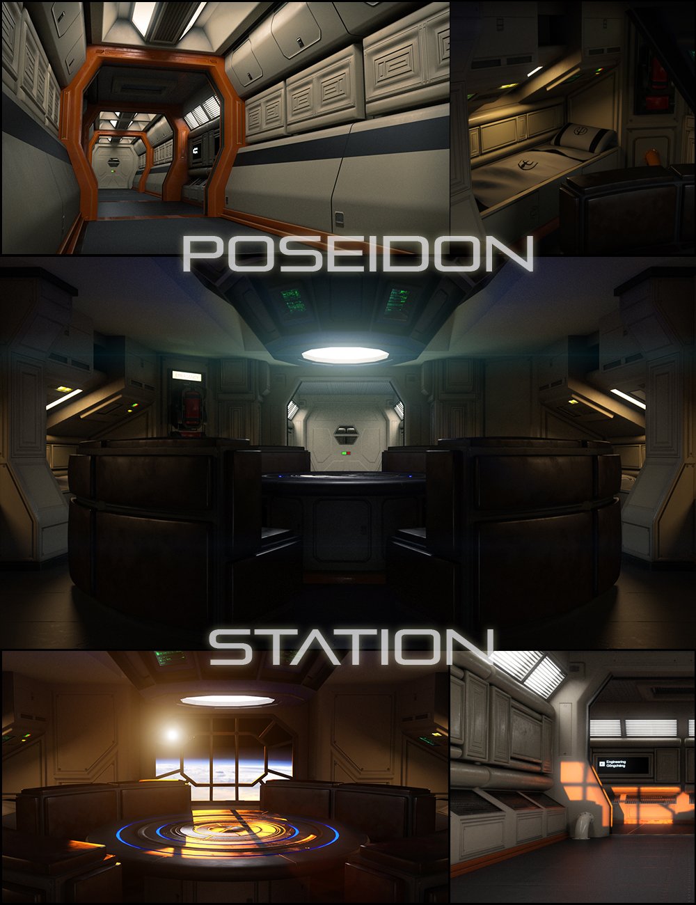 Poseidon Station by: KindredArts, 3D Models by Daz 3D