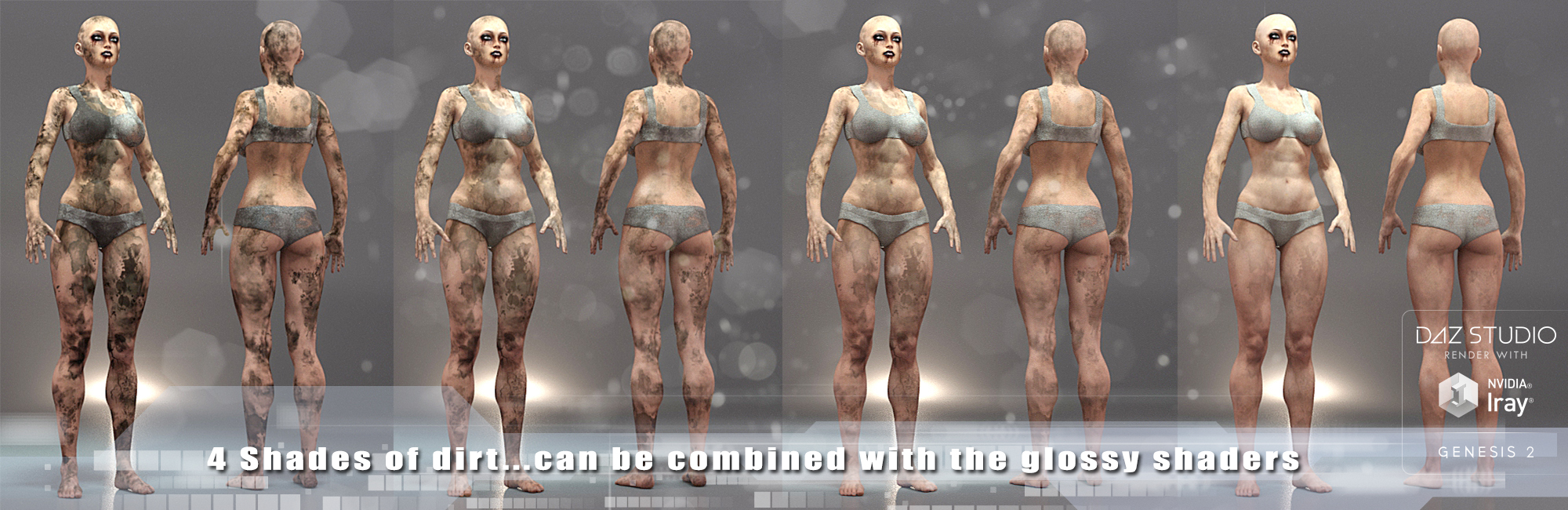 Ultimate Dirt 'n Blood for Genesis 2 Female Ultimate Dirt 'n Blood for Genesis 2 Female by: Tolero, 3D Models by Daz 3D