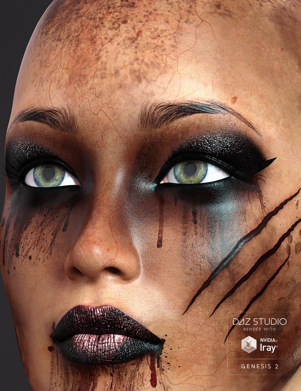 Ultimate Dirt 'n Blood for Genesis 2 Female by: Tolero, 3D Models by Daz 3D