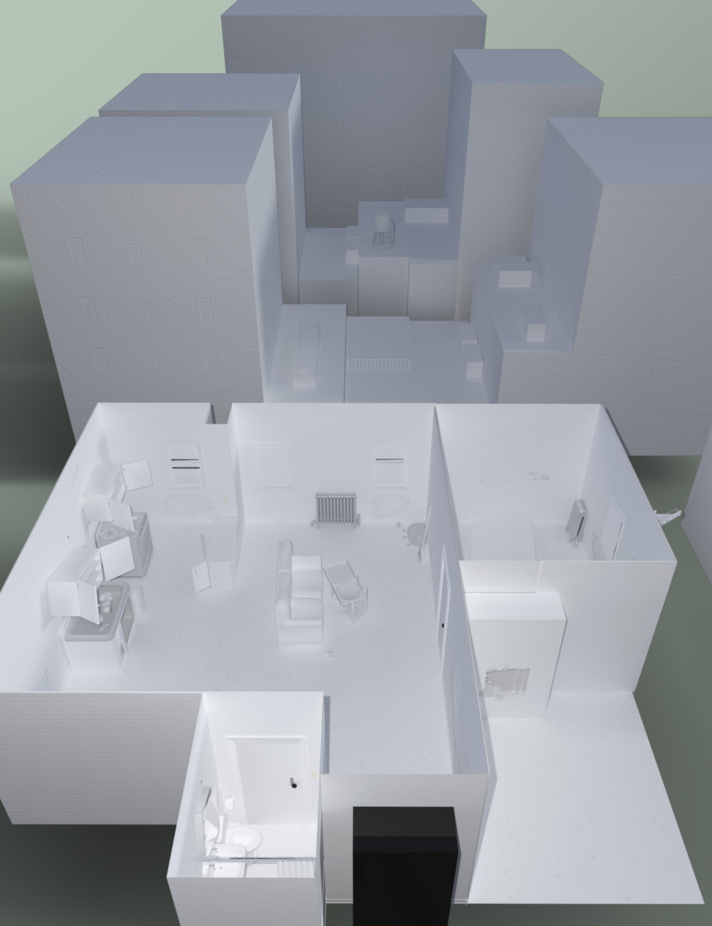 Abandoned Residence by: Muze, 3D Models by Daz 3D