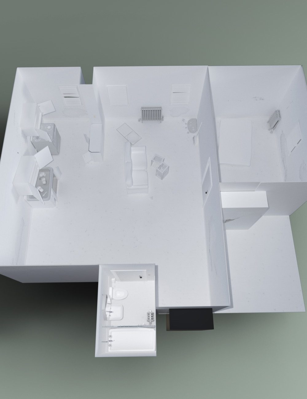 Abandoned Residence by: Muze, 3D Models by Daz 3D