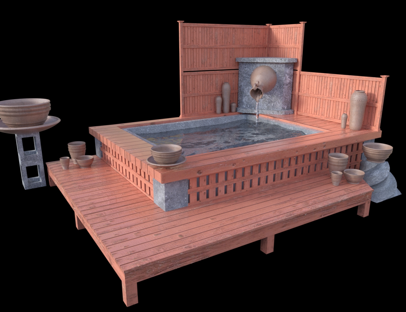 Fountain Collection for Iray Fountain Collection for Iray by: ImagineX, 3D Models by Daz 3D