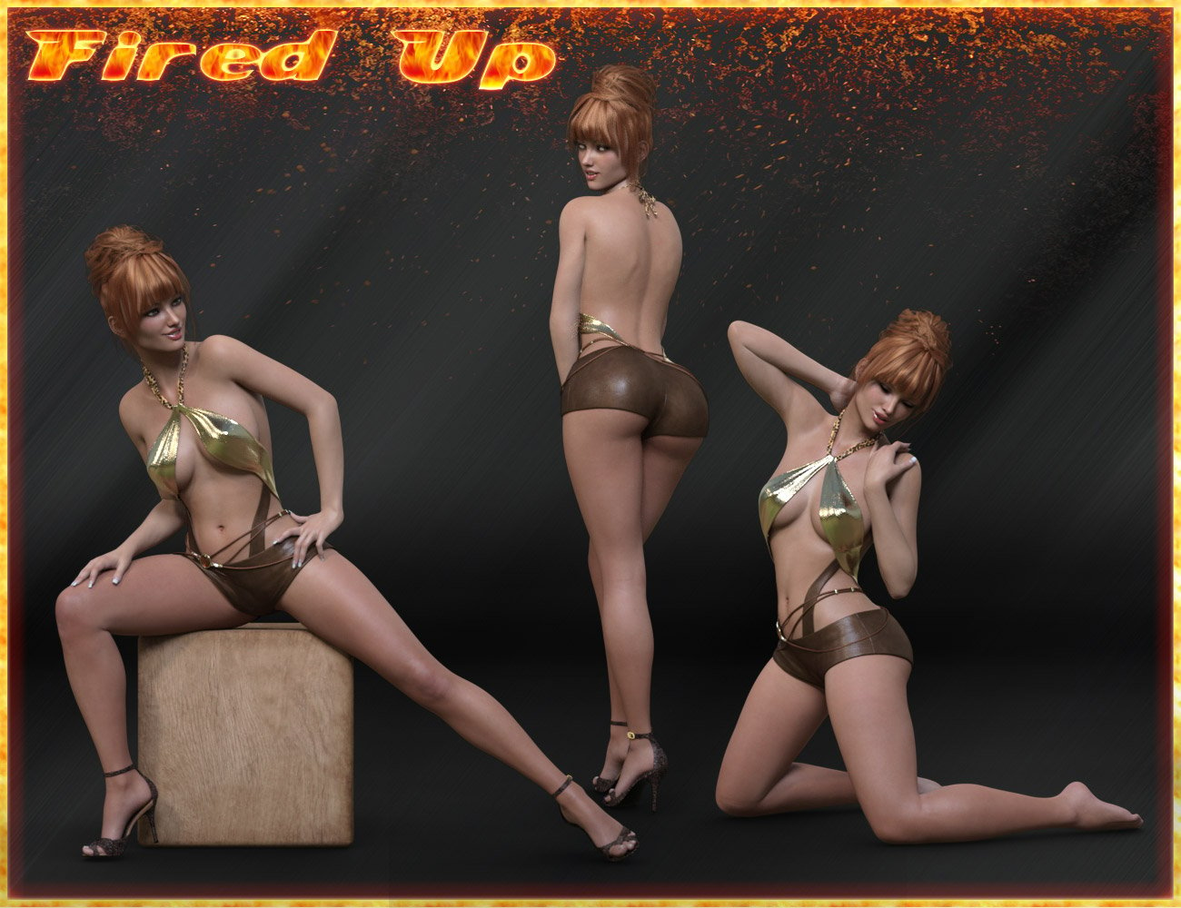 Fired Up Poses by: ilona, 3D Models by Daz 3D