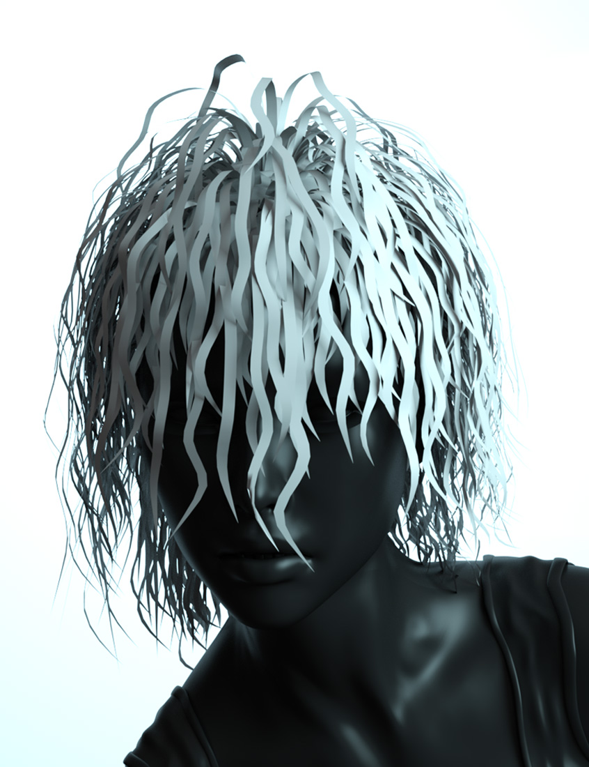 Nightmare Hair for Genesis 3 Female(s) and Male(s) by: Prae, 3D Models by Daz 3D
