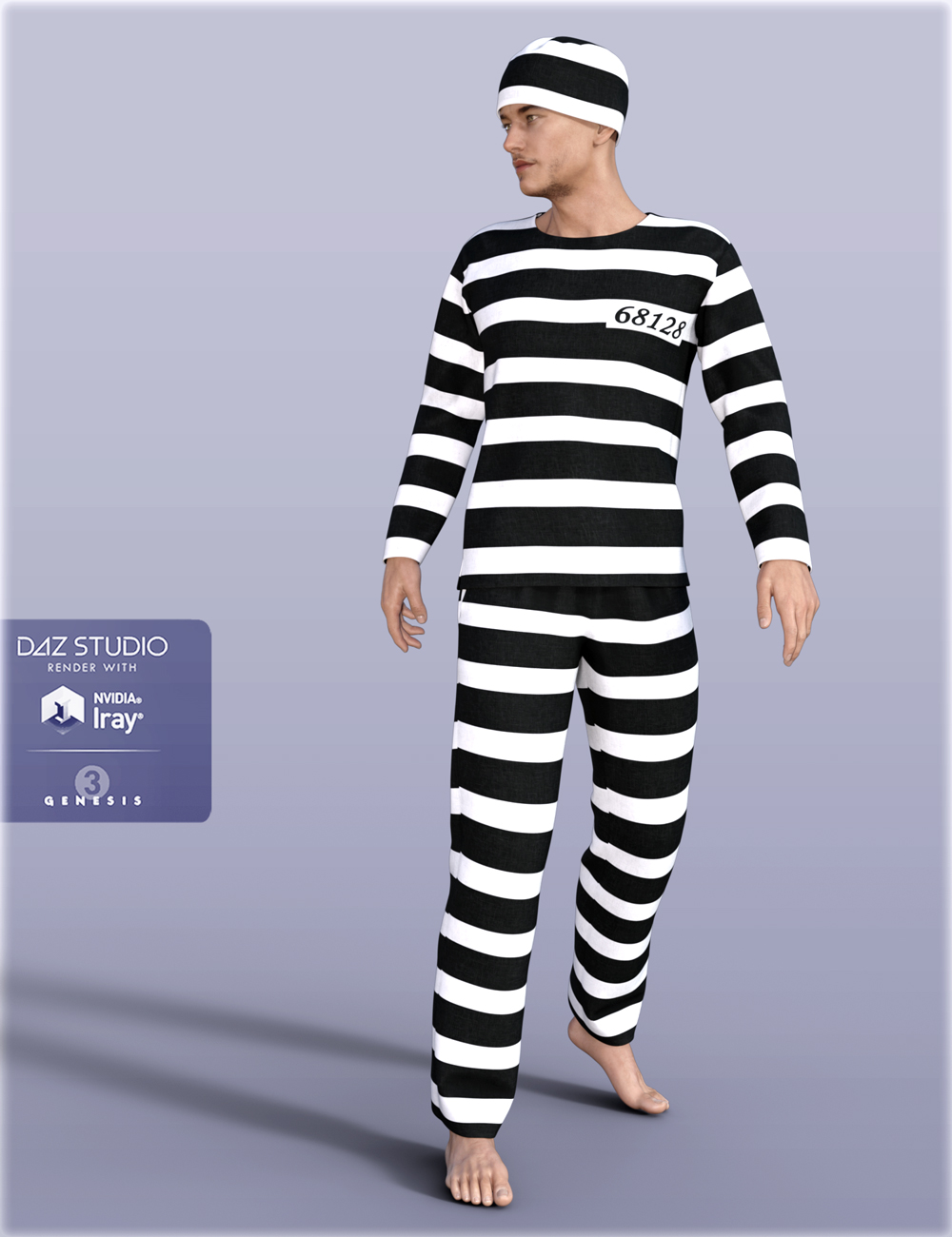 H&C Prisoner Clothing and Shackles for Genesis 3 Male(s) H&C Prisoner Clothing and Shackles for Genesis 3 Male(s) by: IH Kang, 3D Models by Daz 3D