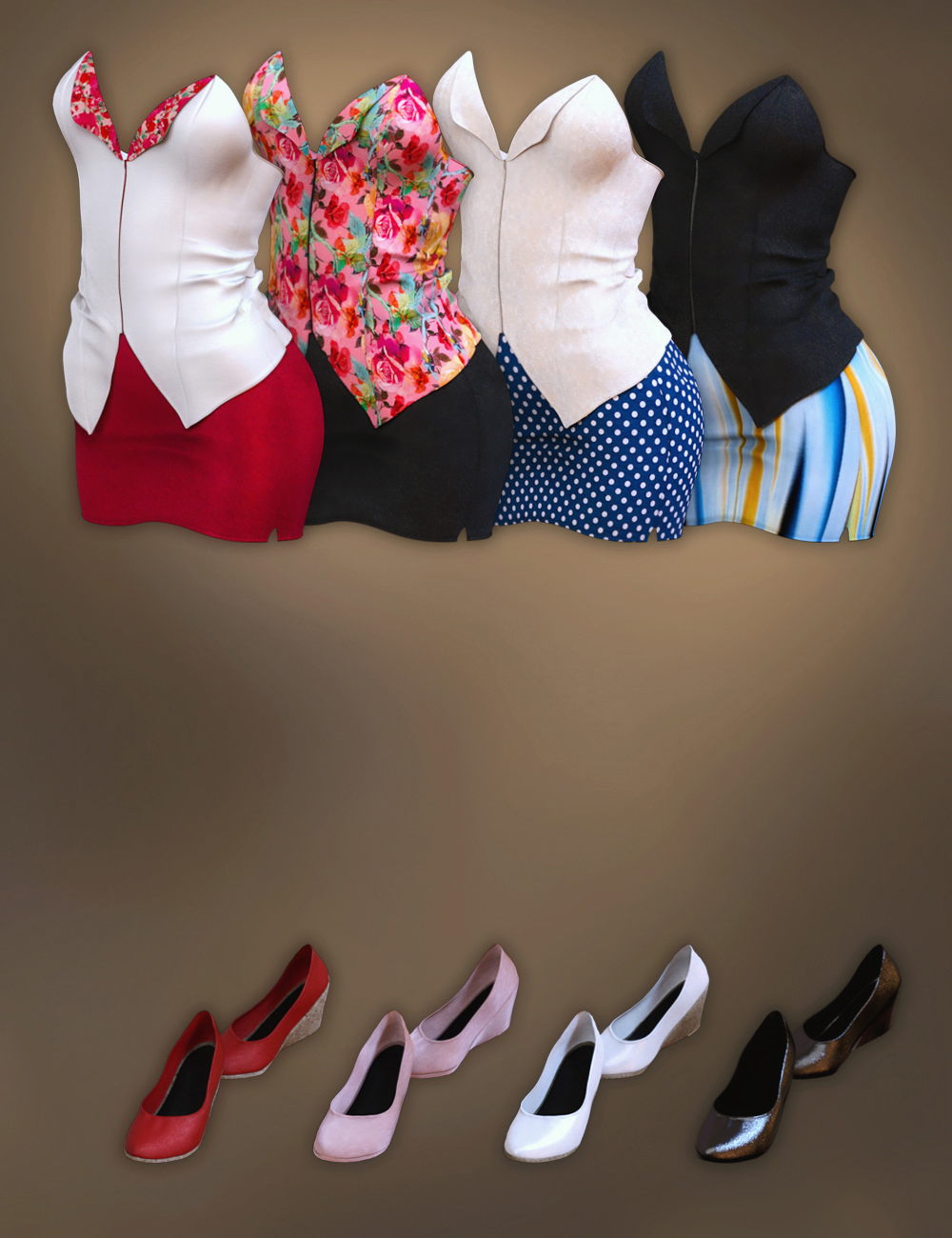 Lex Outfit Modern Texture Add-On by: bucketload3d, 3D Models by Daz 3D