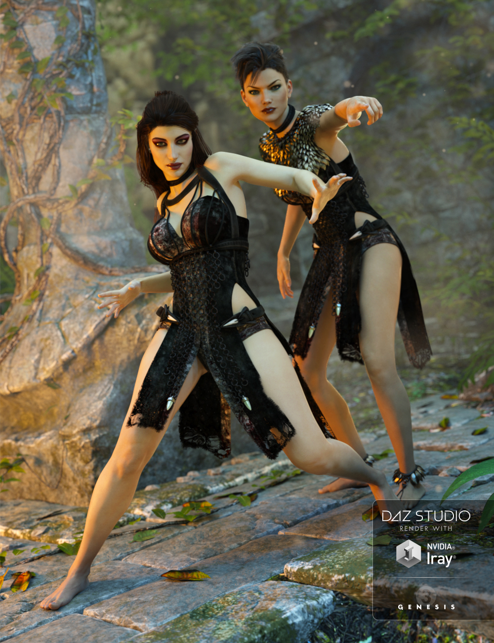 Keres Outfit for Genesis 3 Female(s) by: MadaArien, 3D Models by Daz 3D