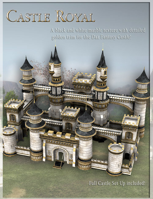 Castle Royal by: LaurieS, 3D Models by Daz 3D