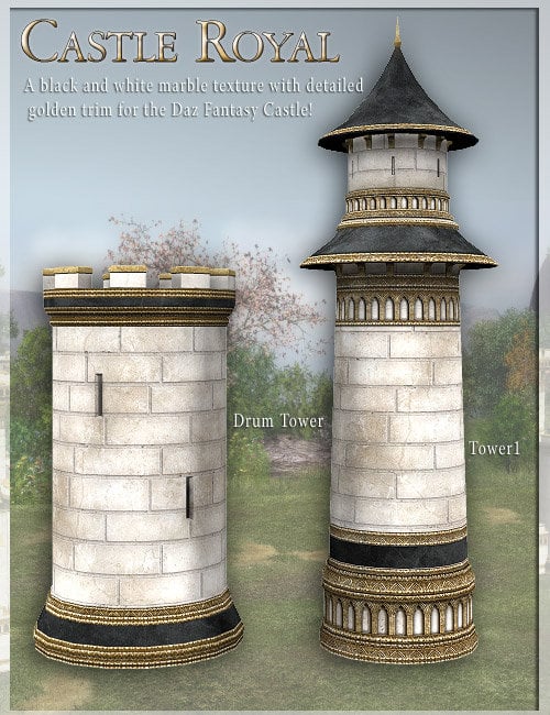 Castle Royal by: LaurieS, 3D Models by Daz 3D