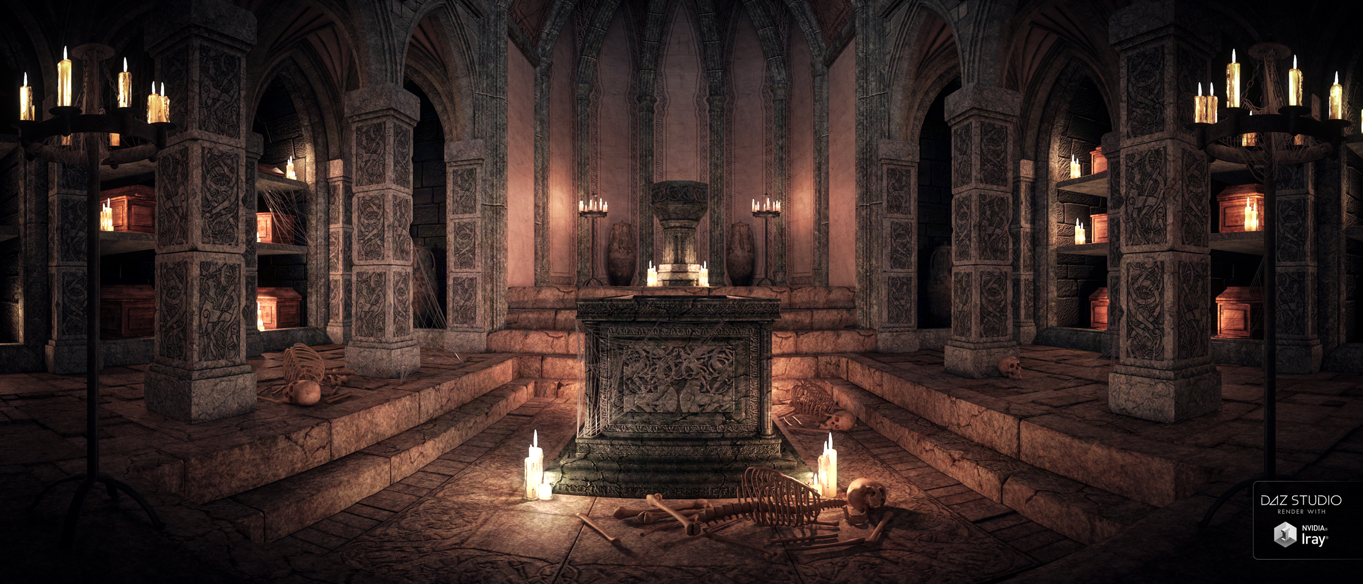 Immortal Crypt by: Merlin Studios, 3D Models by Daz 3D