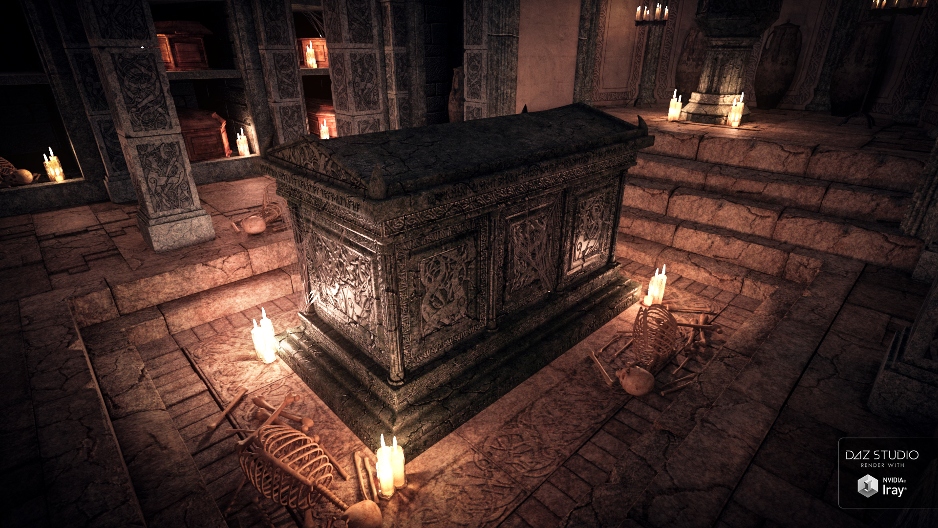 Immortal Crypt by: Merlin Studios, 3D Models by Daz 3D
