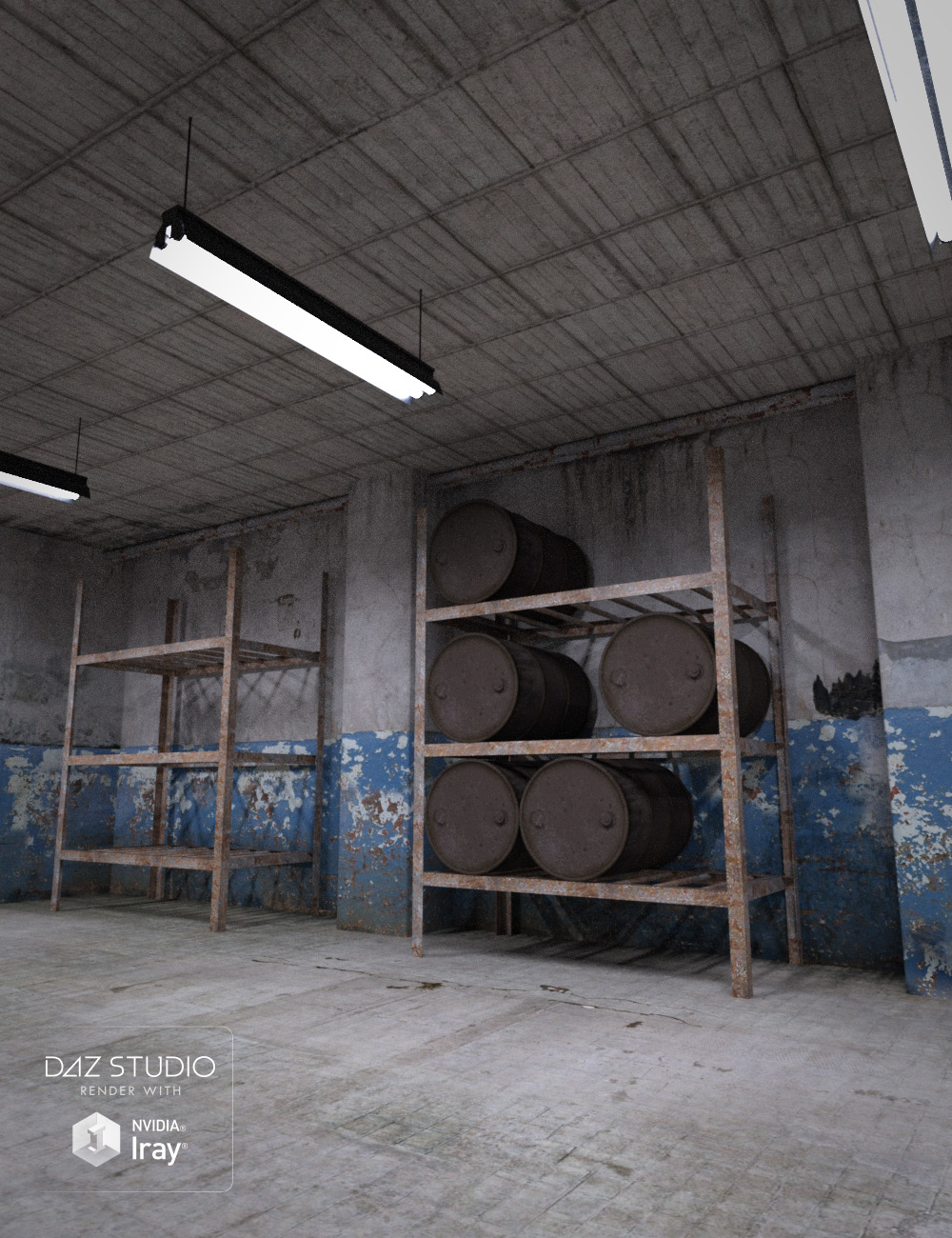 Old Industrial Hallway Old Industrial Hallway by: , 3D Models by Daz 3D