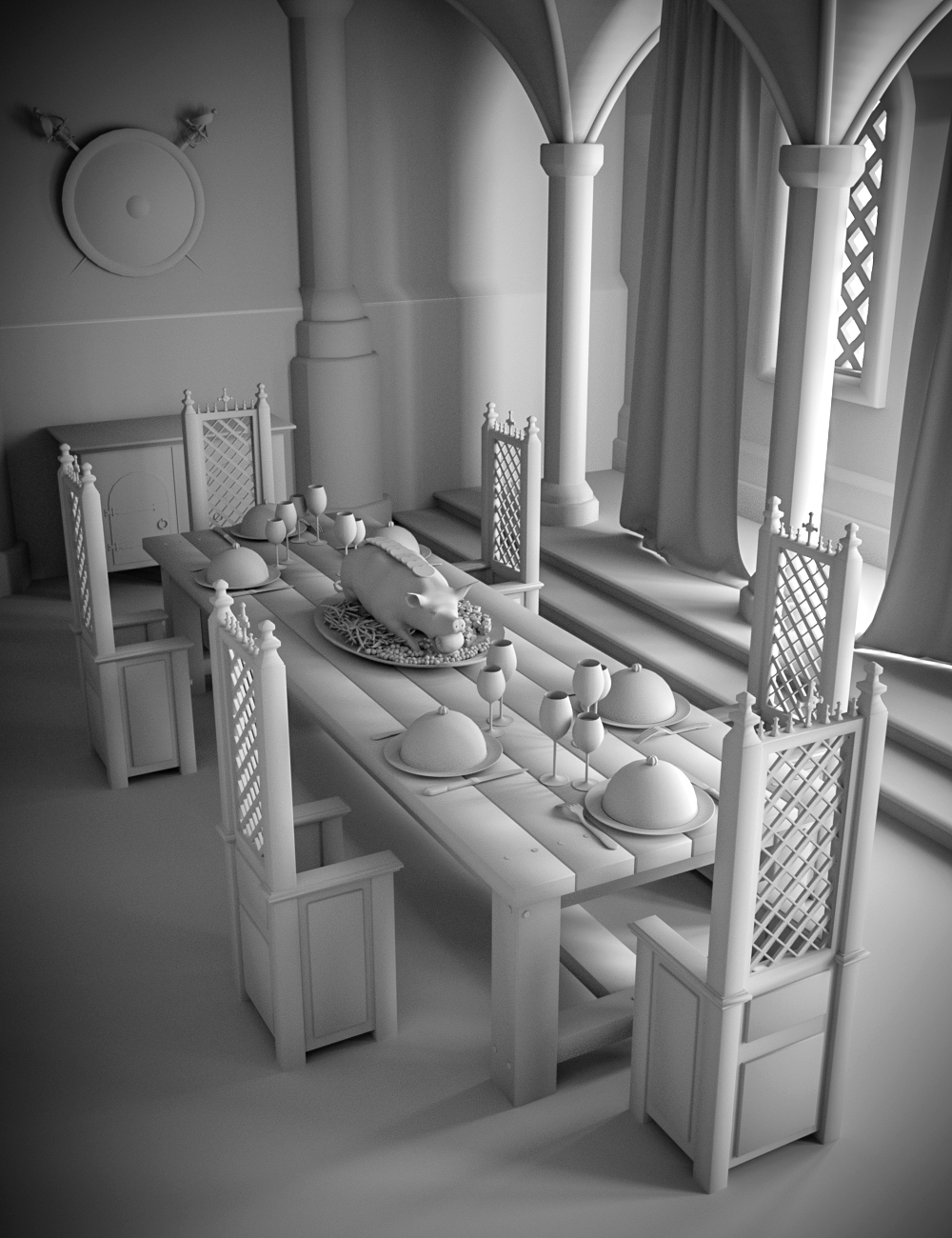 Ancient Room by: powerage, 3D Models by Daz 3D
