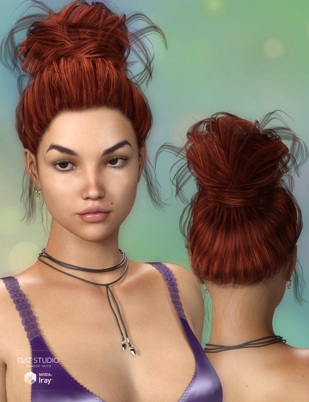 Morgane Hair for Genesis 3 Female(s) by: SWAM, 3D Models by Daz 3D