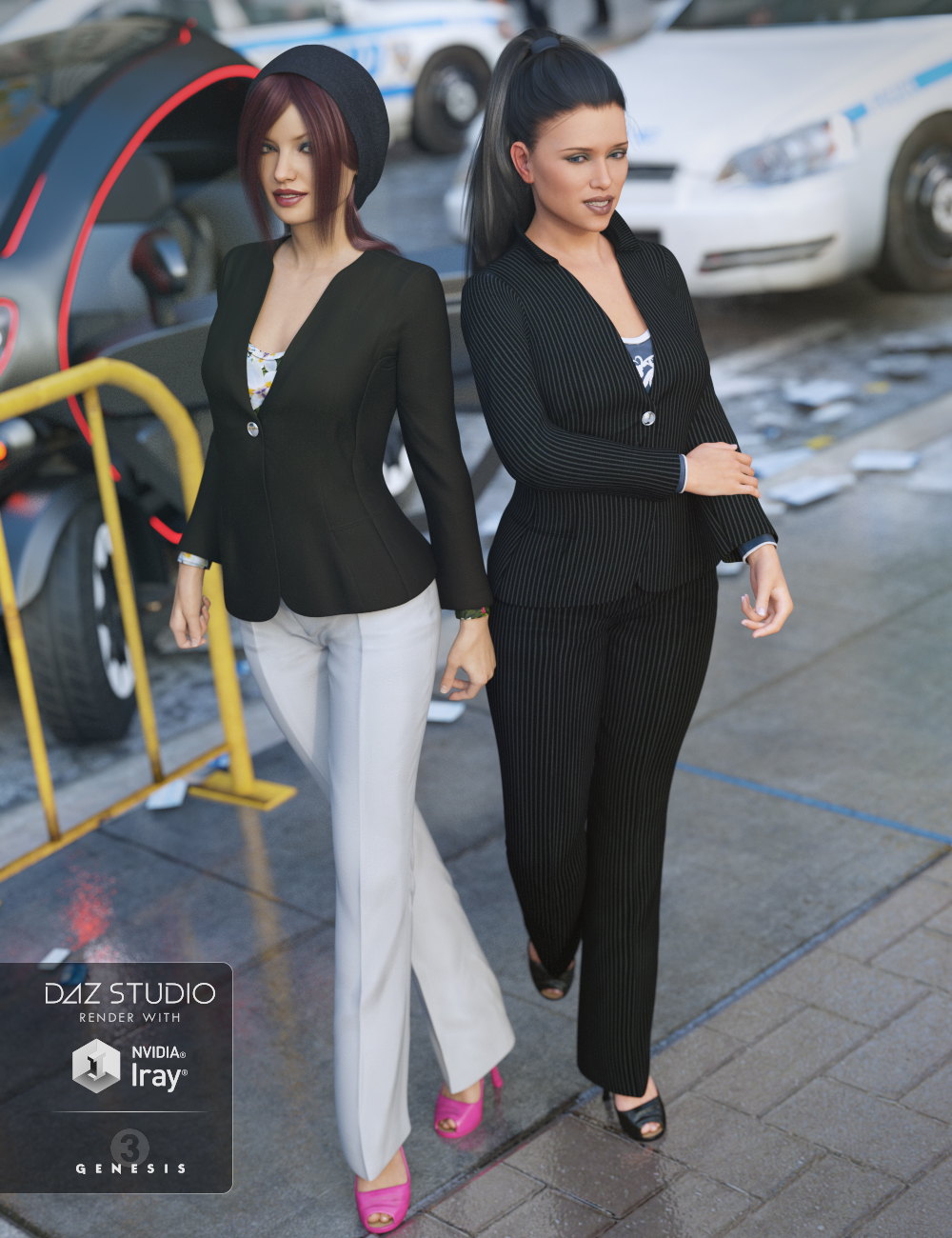 New York Essence Fashion Outfit for Genesis 3 Female(s) by: LuthbellinaMada, 3D Models by Daz 3D