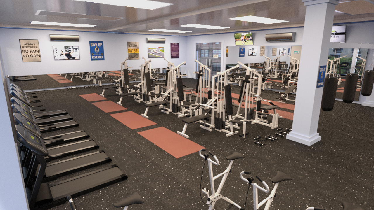 Workout Facility by: Tesla3dCorp, 3D Models by Daz 3D