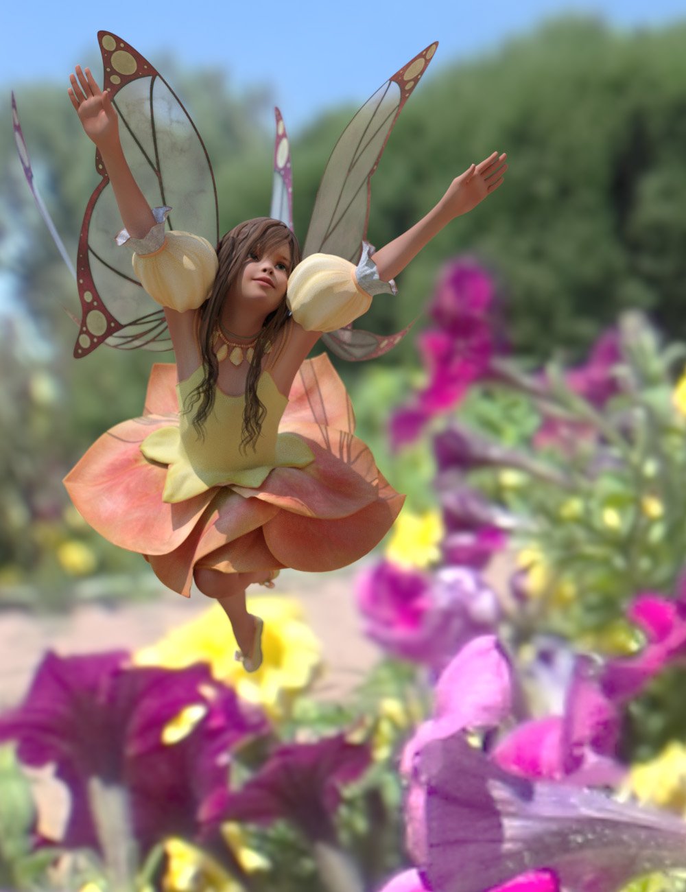 Fairy Scale IBL - Flower Fairy HDRI Environments by: Denki Gaka, 3D Models by Daz 3D
