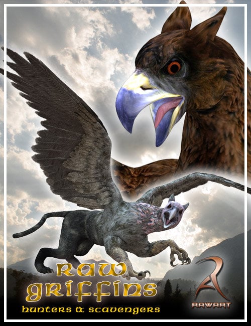 Raw Griffins by: RawArt, 3D Models by Daz 3D