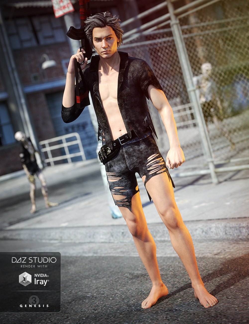 Survivor for Genesis 3 Male(s) by: Anna BenjaminMada, 3D Models by Daz 3D