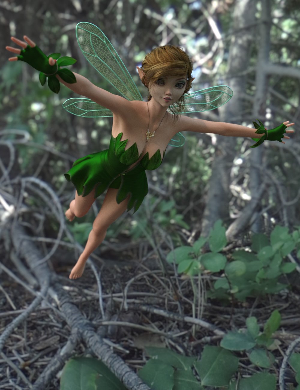 Fairy Scale IBL - Forest Pixie HDRI Environments by: Denki Gaka, 3D Models by Daz 3D