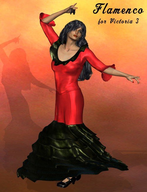 Spanish Rose -- V3 Flamenco by: , 3D Models by Daz 3D
