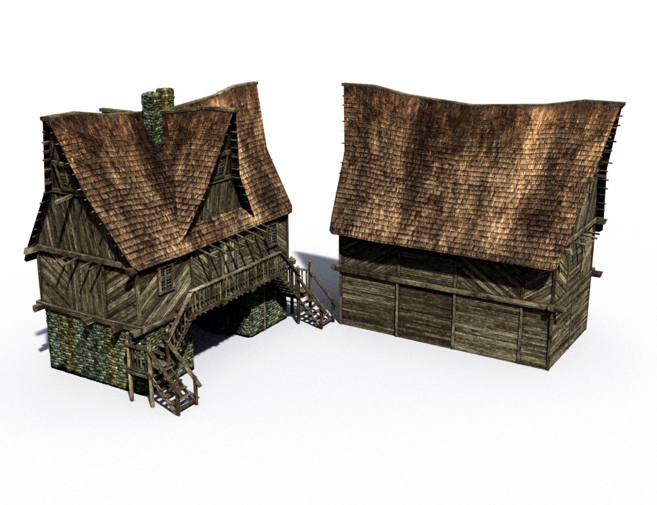 Forsaken Village and Construction Set Forsaken Village and Construction Set by: DzFire, 3D Models by Daz 3D