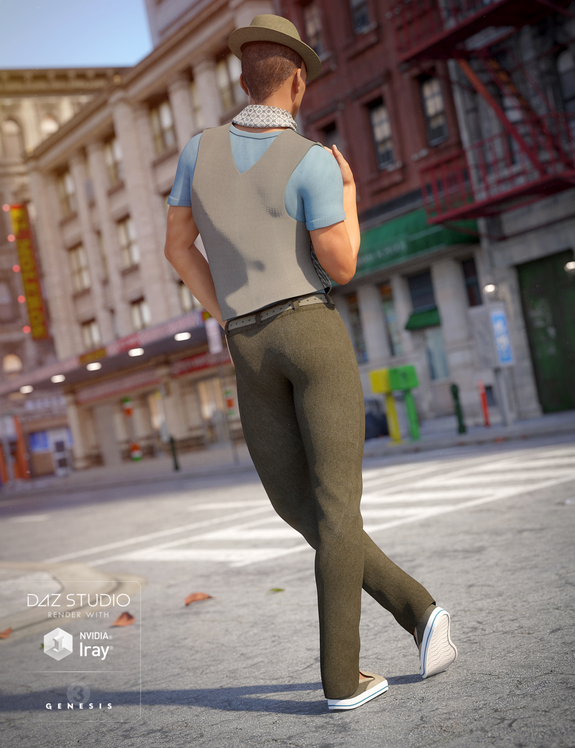 On the Town for Genesis 3 Male(s) by: , 3D Models by Daz 3D