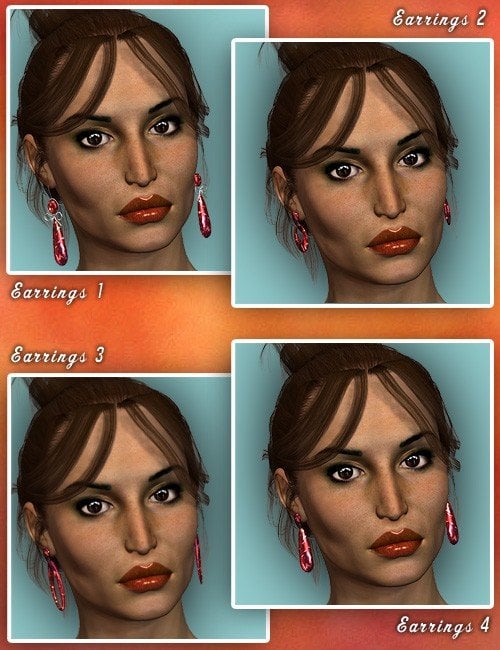 Spanish Rose -- V3 Flamenco Accessories by: , 3D Models by Daz 3D